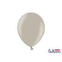 Balónek pastelový - šedý - 10 ks