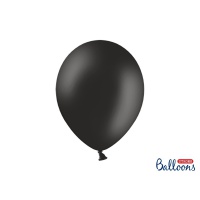 Balónek pastelový - černý - 10 ks