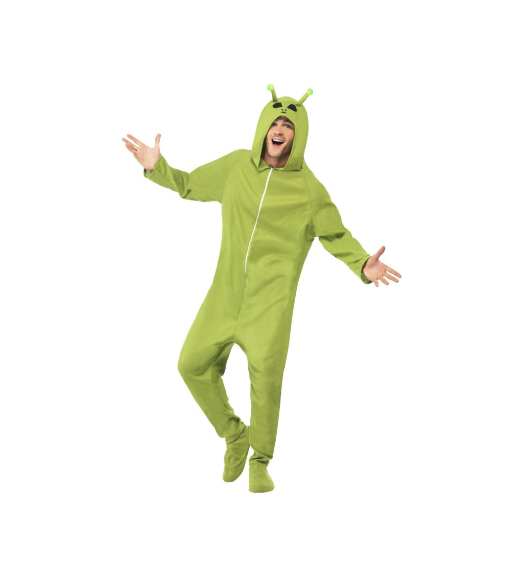 Unisex kostým zelený Mimozemšťan
