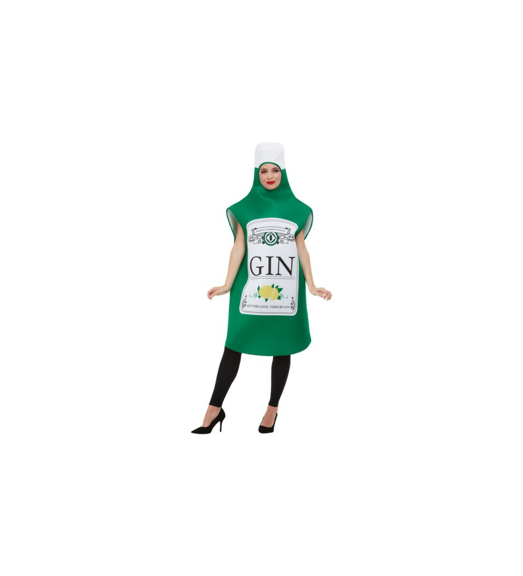 Kostým Flaška Ginu - zelený