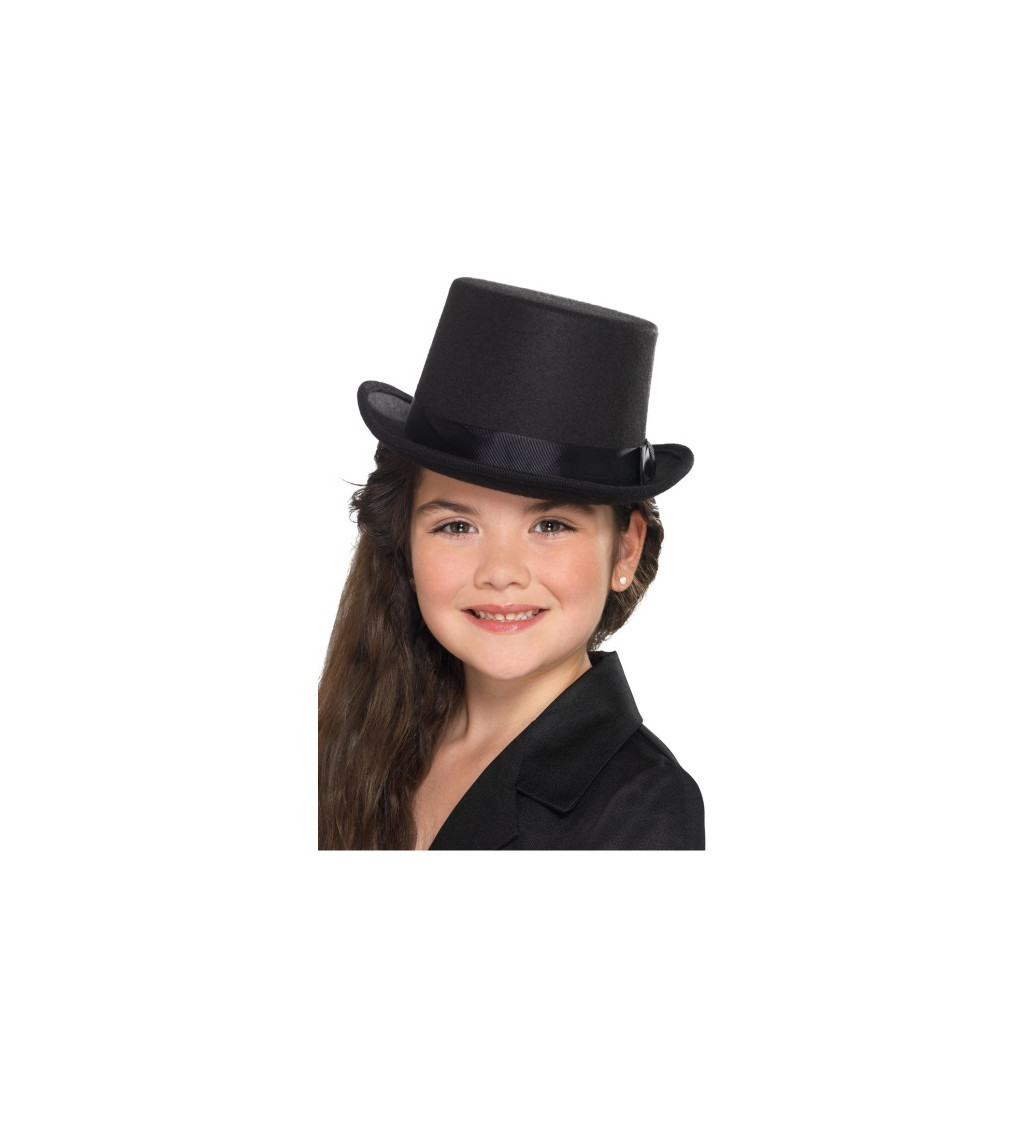 Černý klobouk pro děti