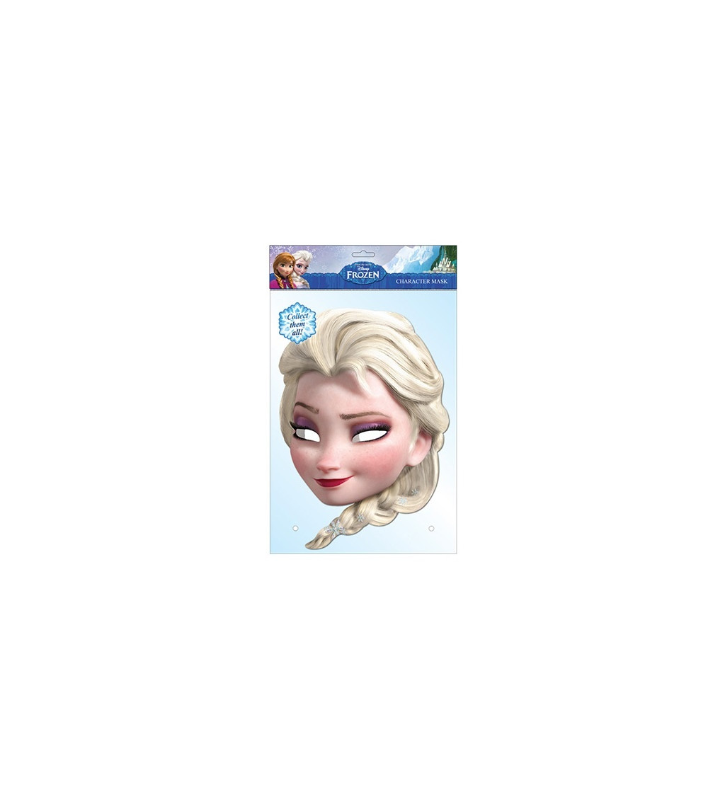 Papírová maska Elsa