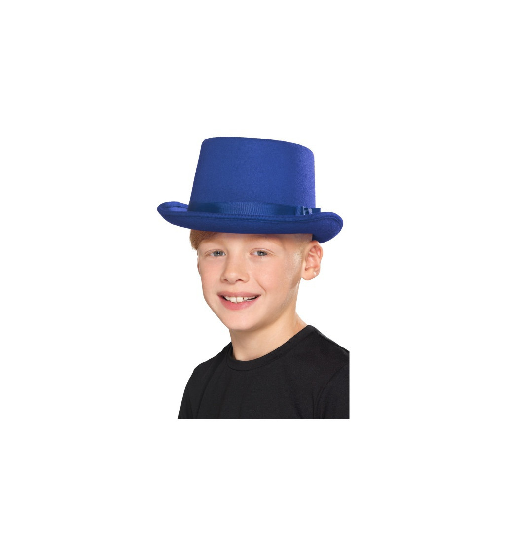 Modrý klobouk pro děti
