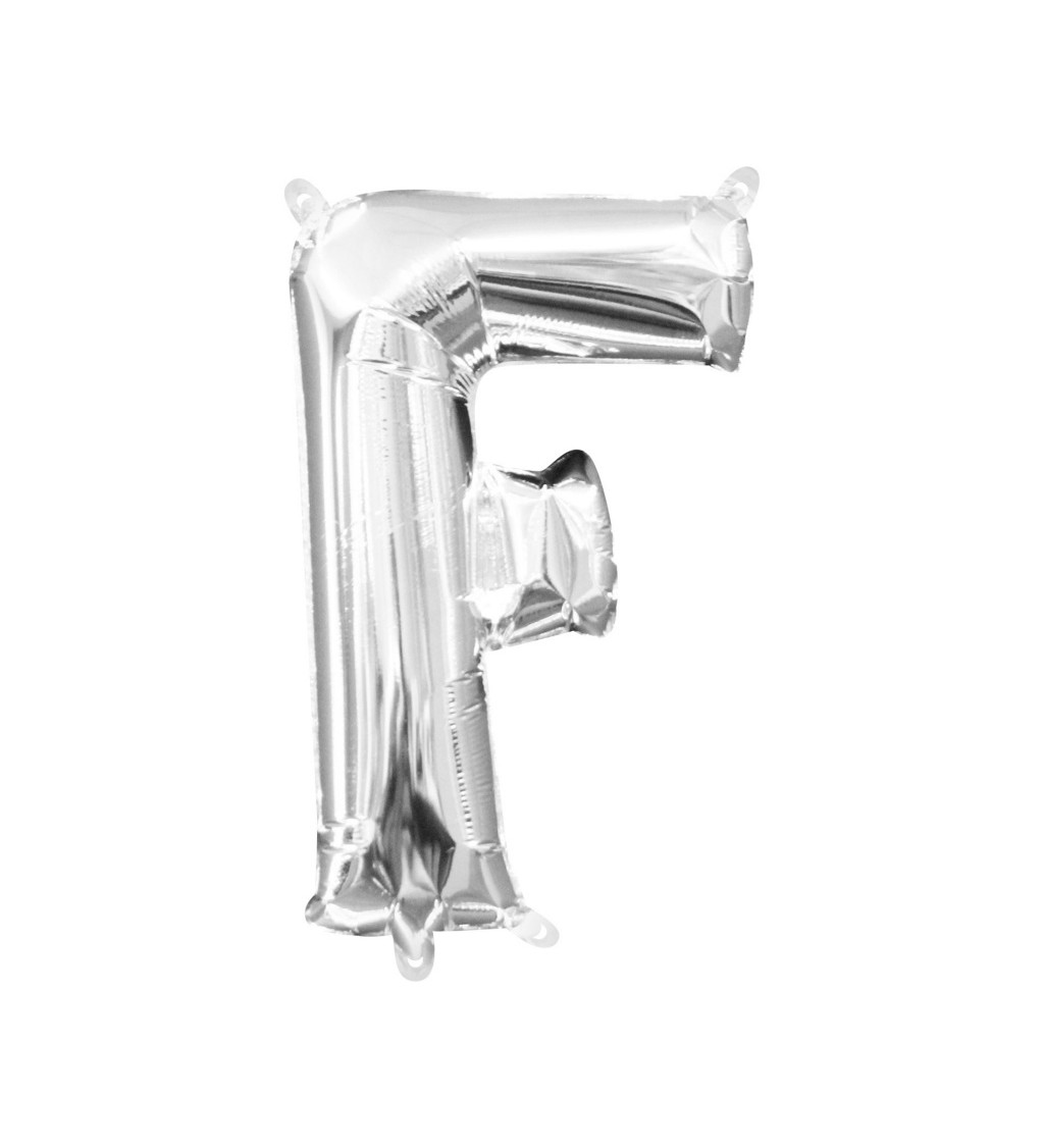 Fóliový balónek - malý - stříbrné F