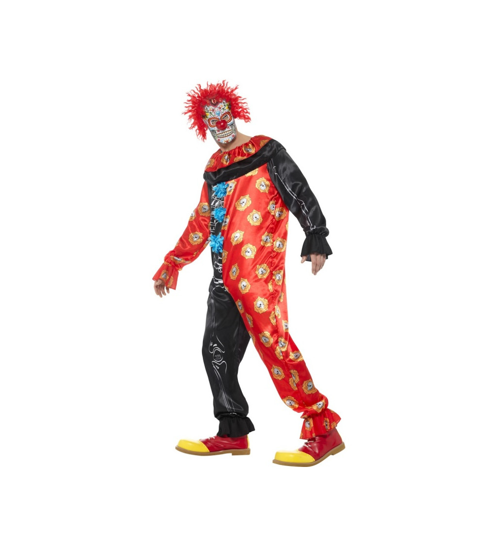 Mexický klaun ve stylu Day of the Dead