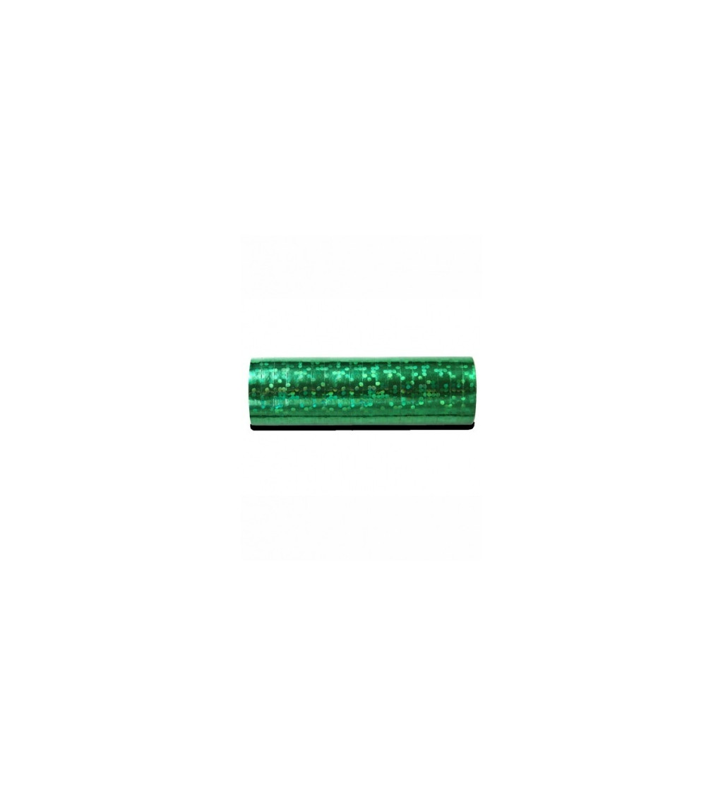 Dekorace - serpentiny zelené házecí