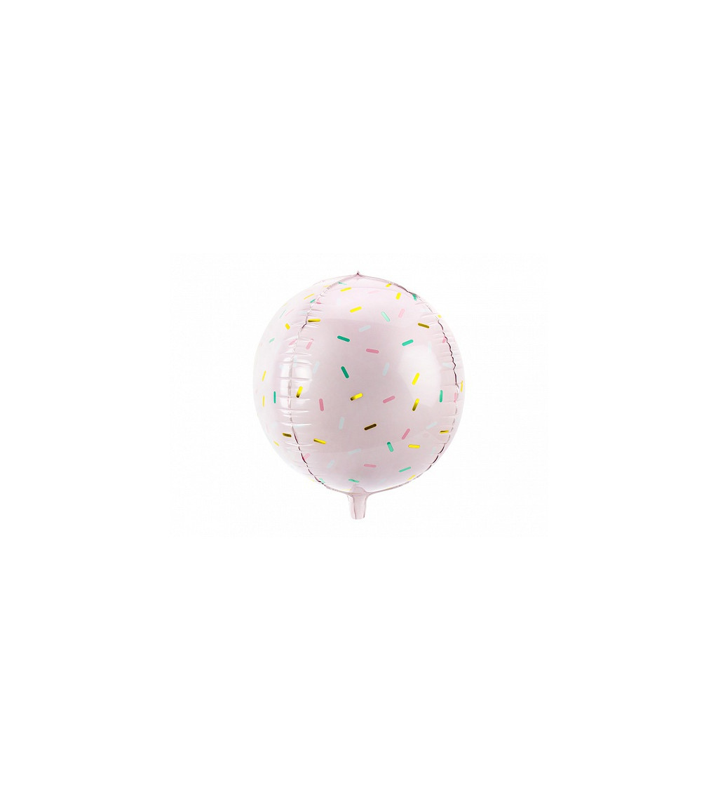 Balonek fóliový koule s posypkami, 40 cm