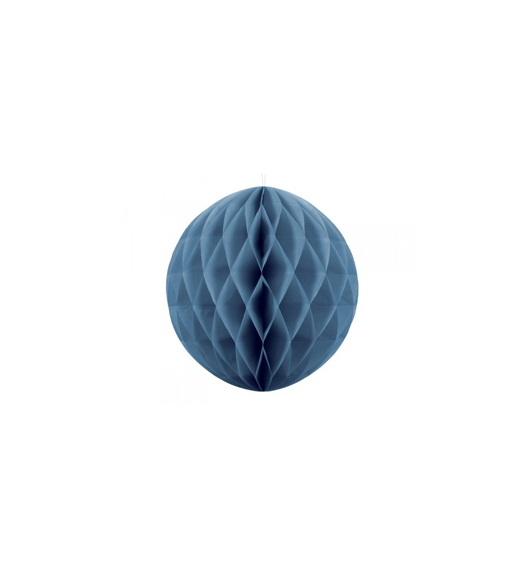 Papírová dekorativní koule - modrá I