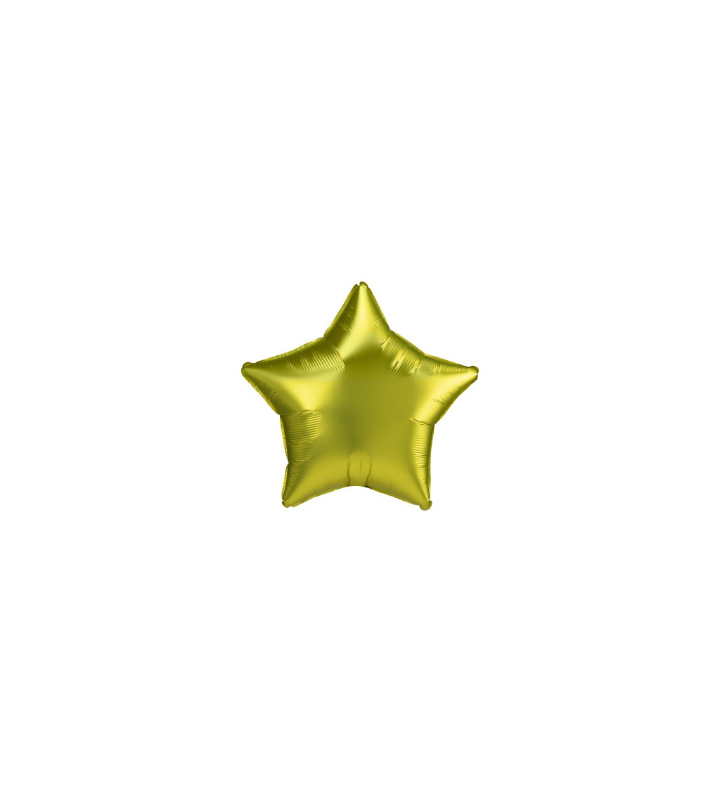 Fóliový balónek - zářivá zlatá hvězda