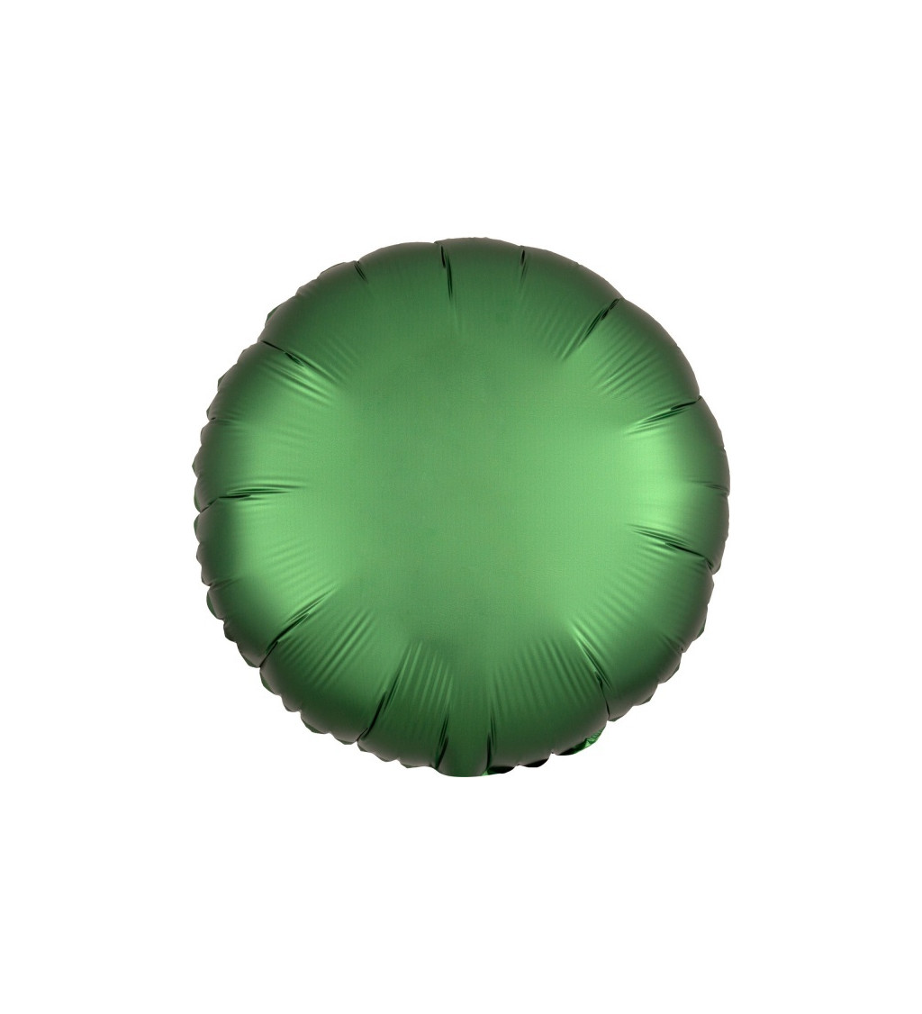 Kulatý fóliový balónek tmavě zelený