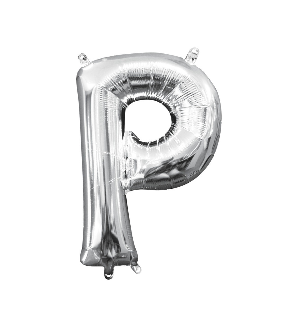 Fóliový mini balónek - stříbrné P