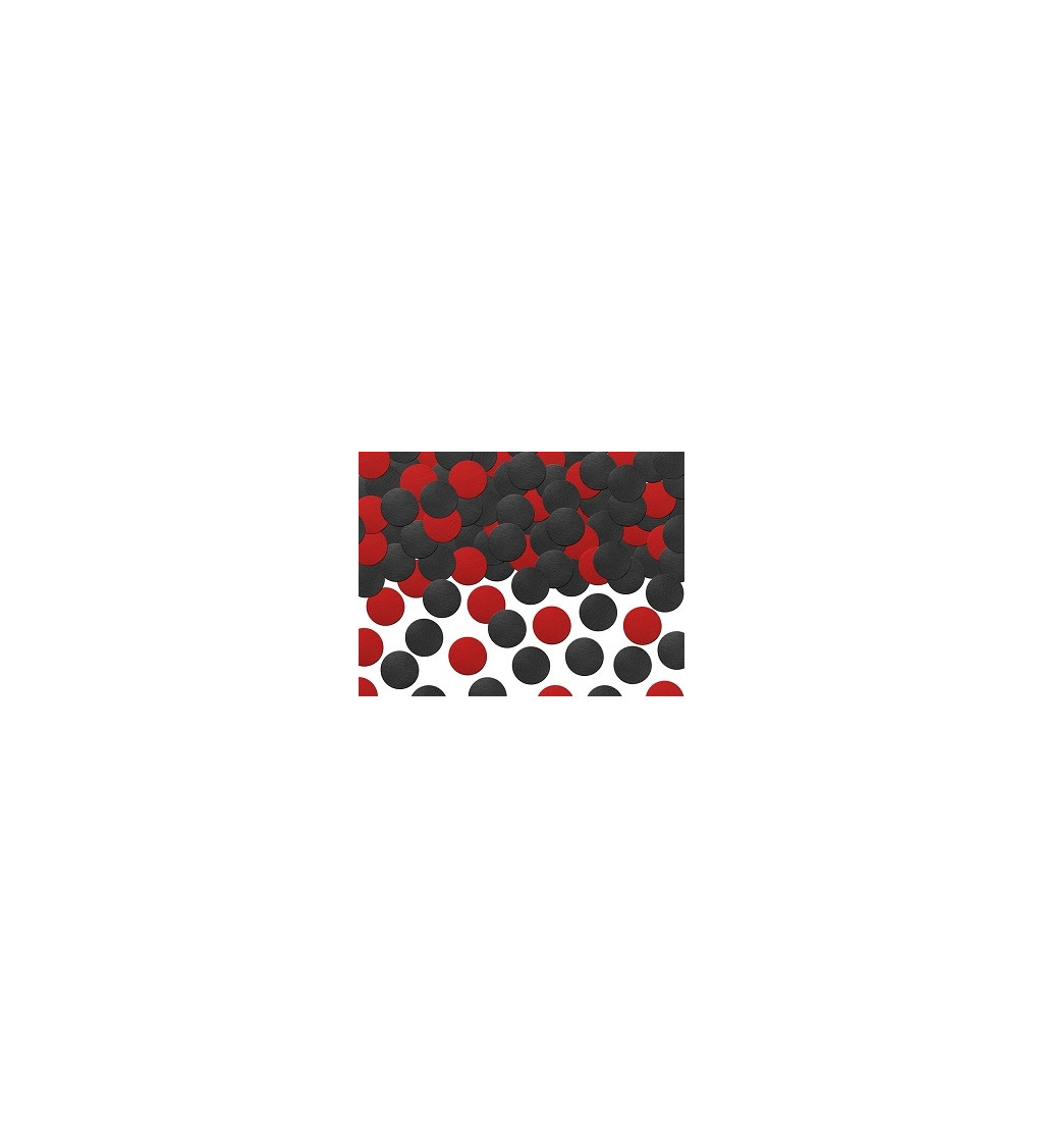 Konfety červenočerné puntíky