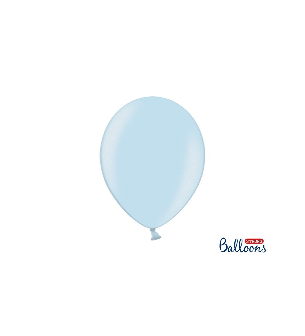 Balónky STRONG - světle modré, metalické