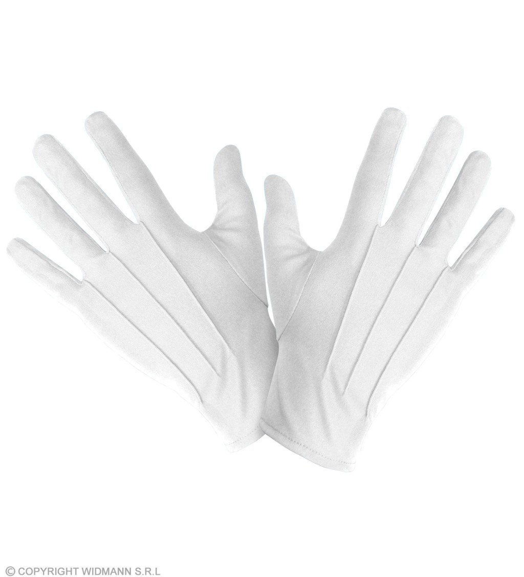 Dámské rukavičky v bílém provedení