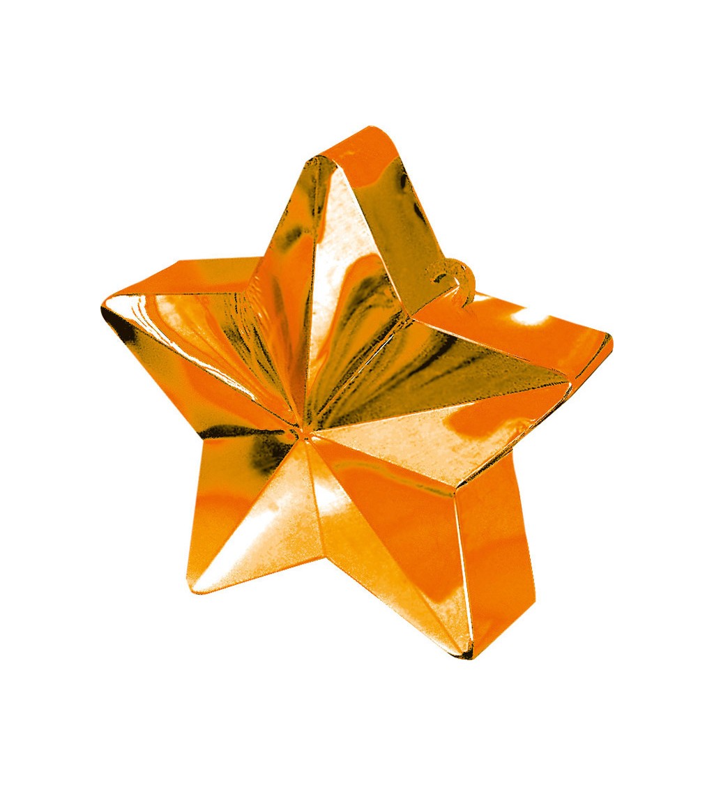 Závaží ve tvaru hvězdy - oranžové