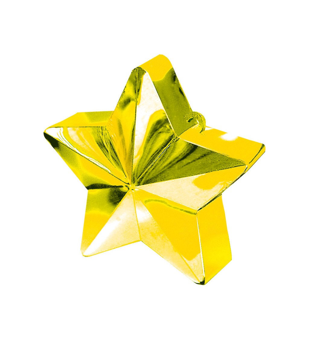 Závaží ve tvaru hvězdy - žluté