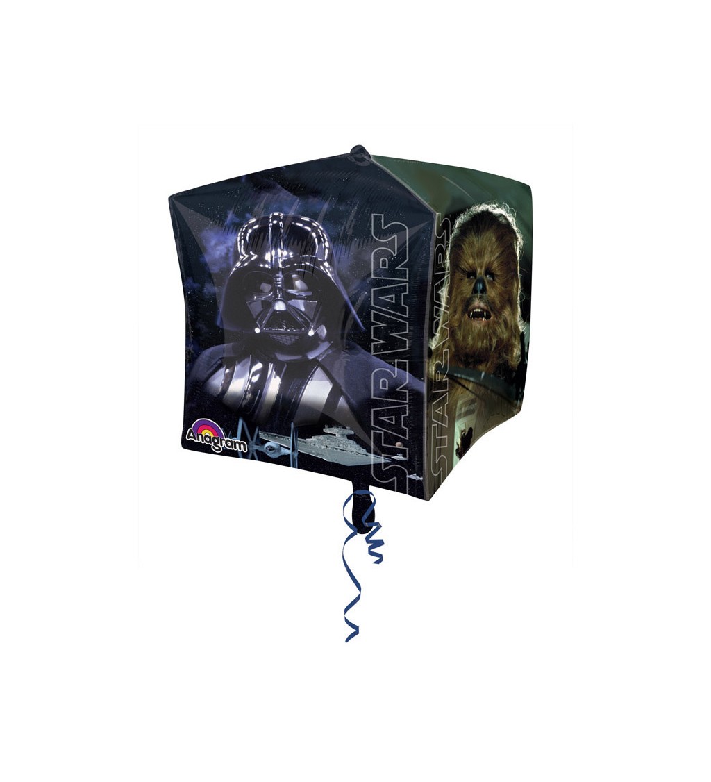 Fóliový balónek - kostka s motivem Star Wars
