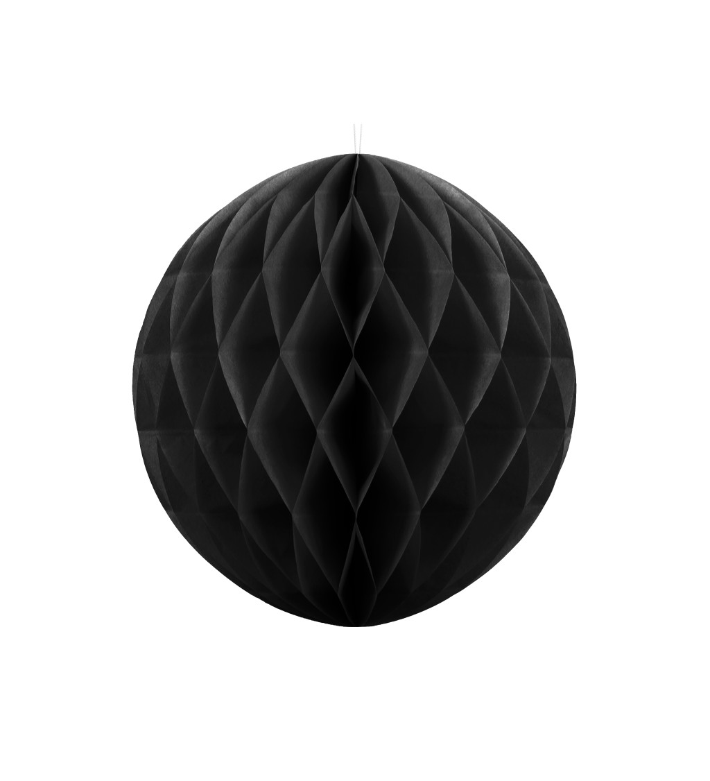 Papírová dekorativní koule - černá I
