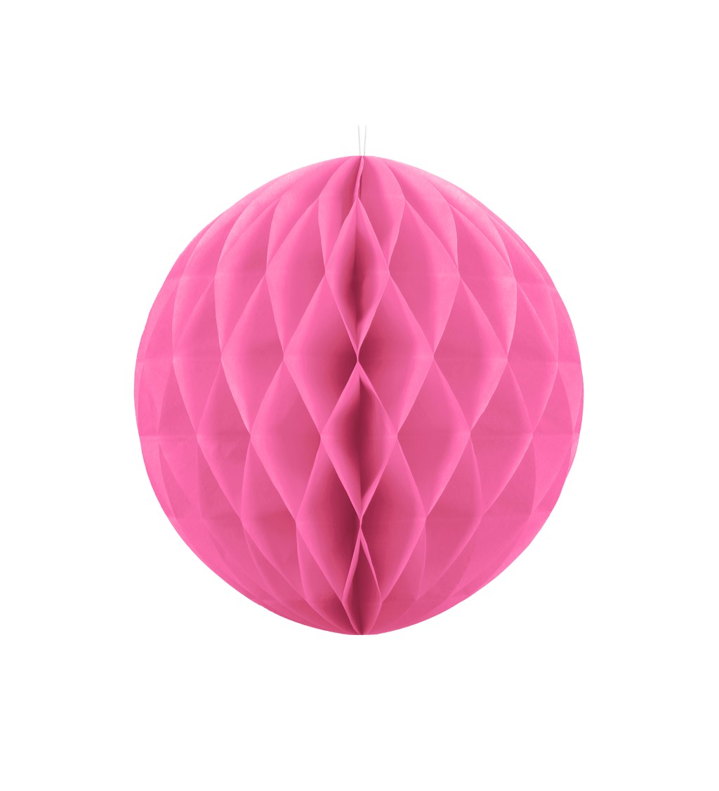 Papírová dekorativní koule - růžová II