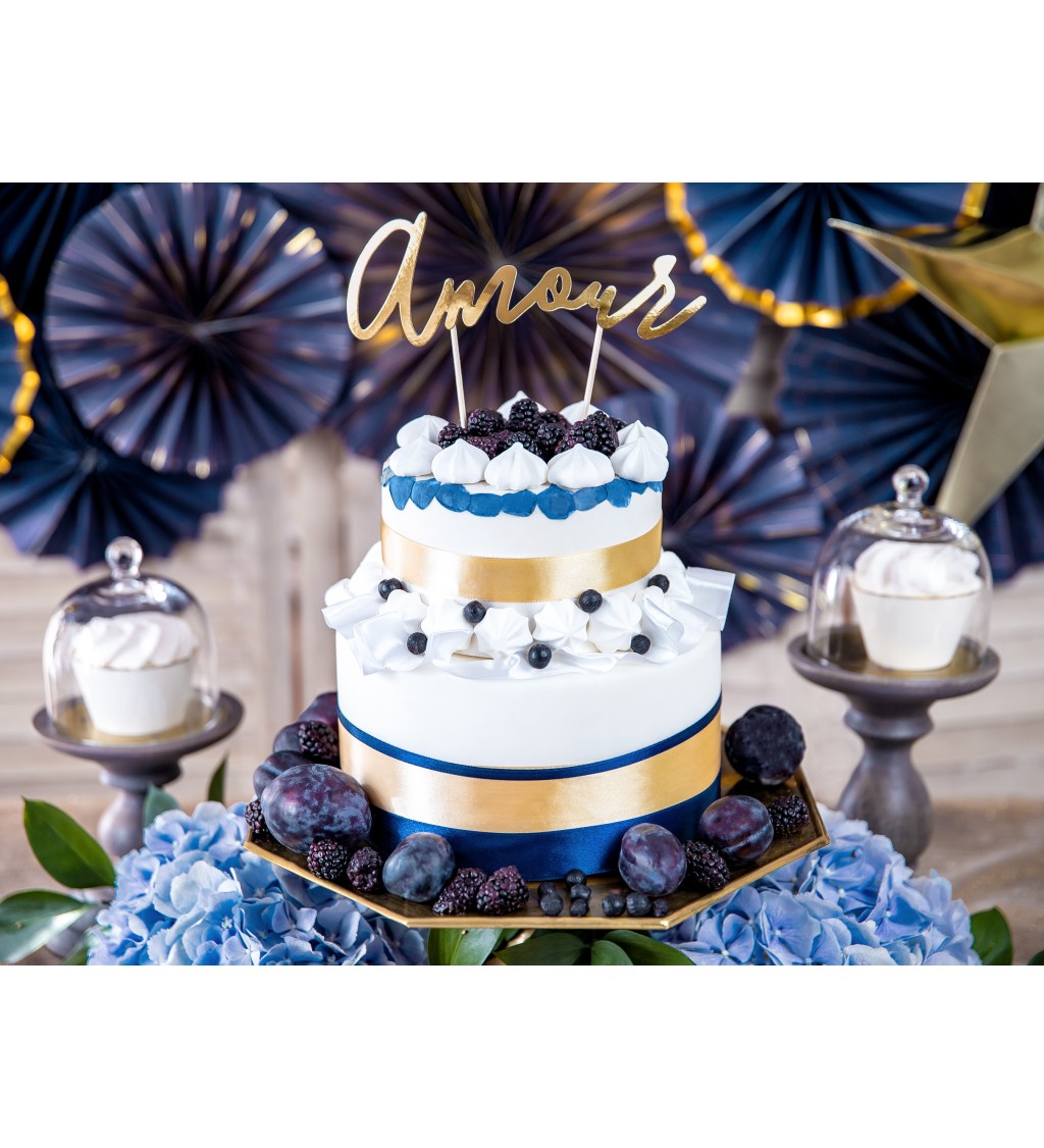 Stylový nápis na dort "Amour"