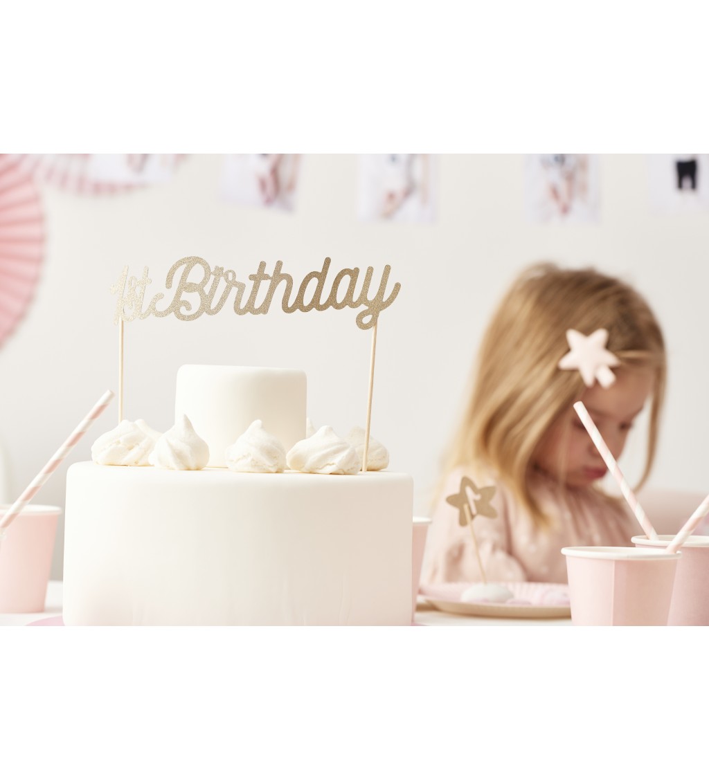 Stylový nápis na dort "1st Birthday"