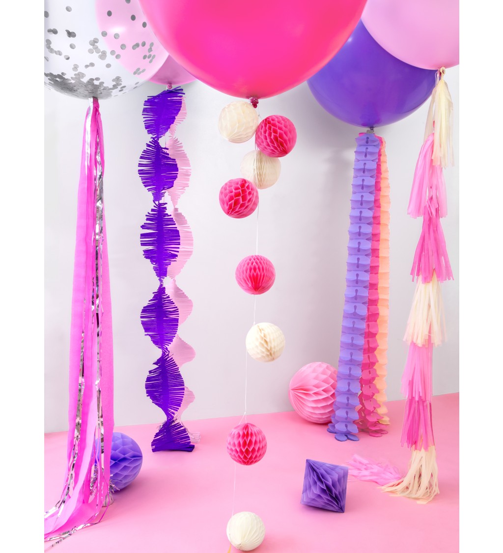 Metrový latexový balónek růžový