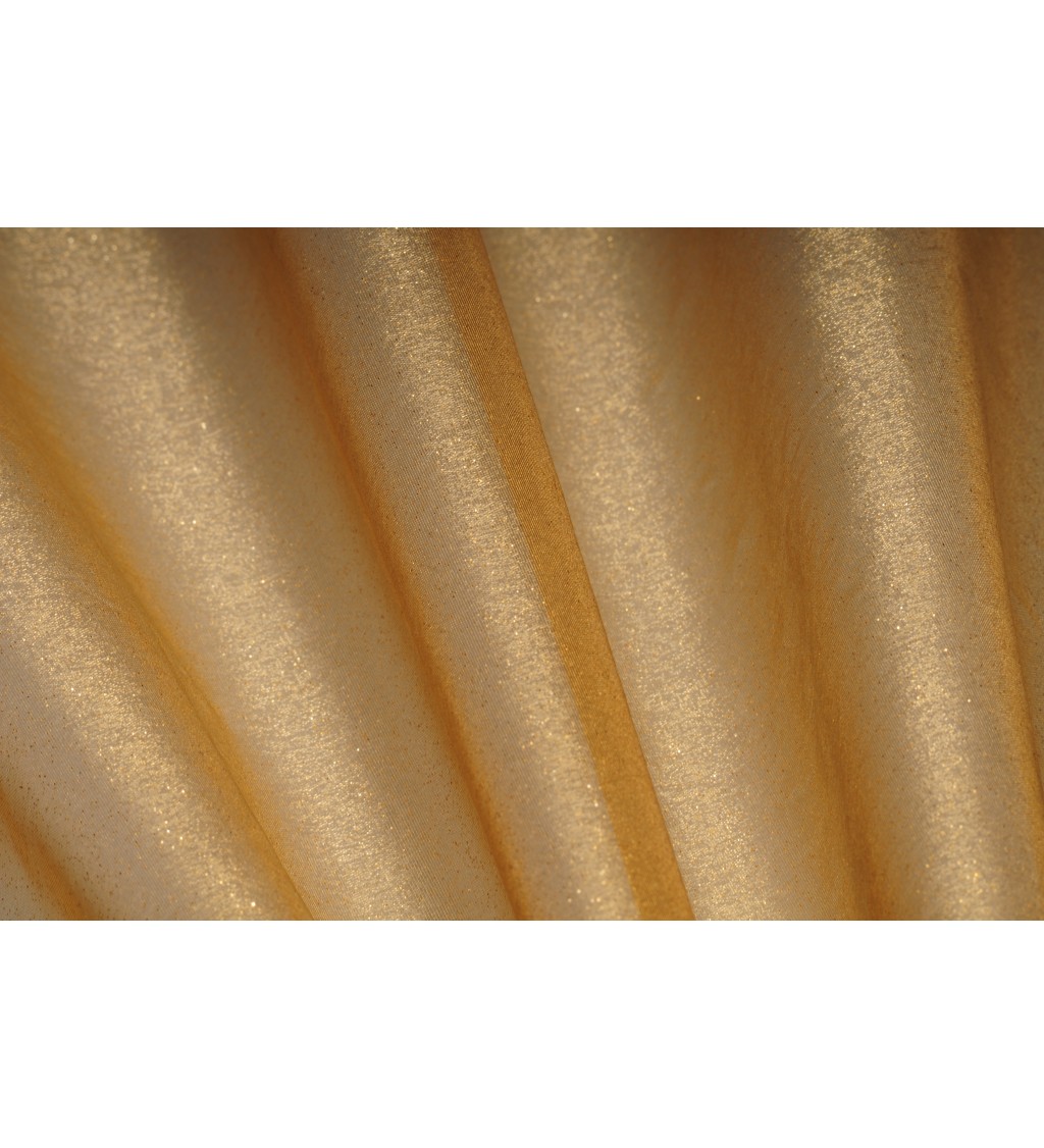 Zlatá glitter organza II