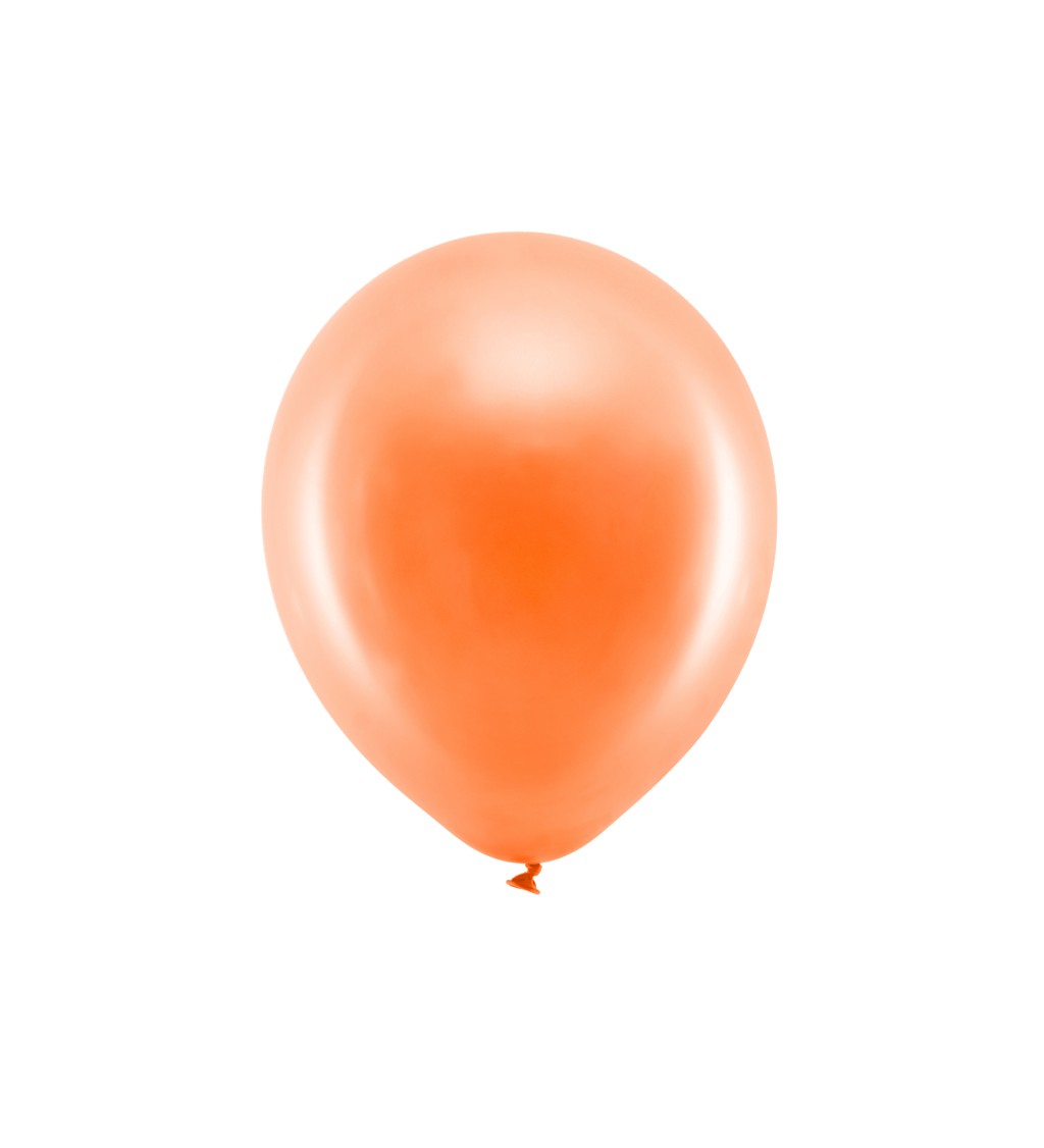 Balónky metalické, oranžové