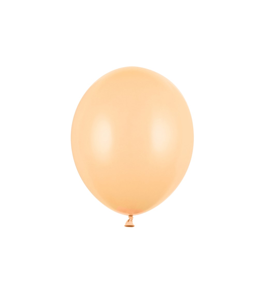 Balonek pastelový - světlé oranžový, 10 ks