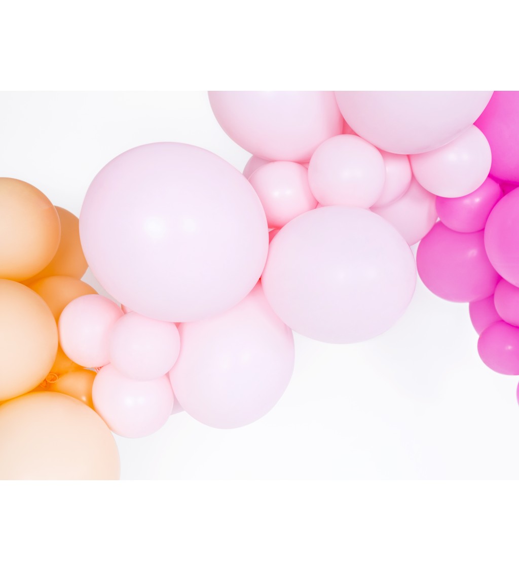 Balonky pastelové - světlé růžová 10 ks