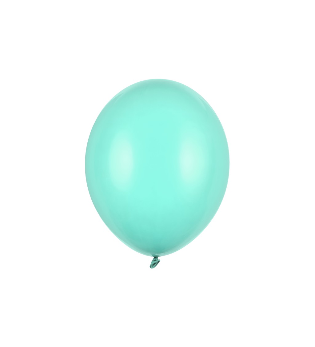 Latexový balonek - pastelový, světlé zelený, sada 10 ks, 30 cm