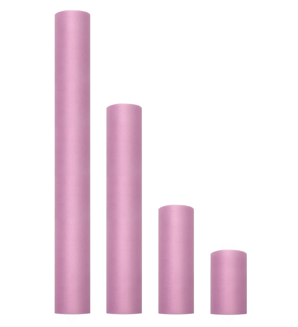 Pudrový růžový tyl - 0,15 m.