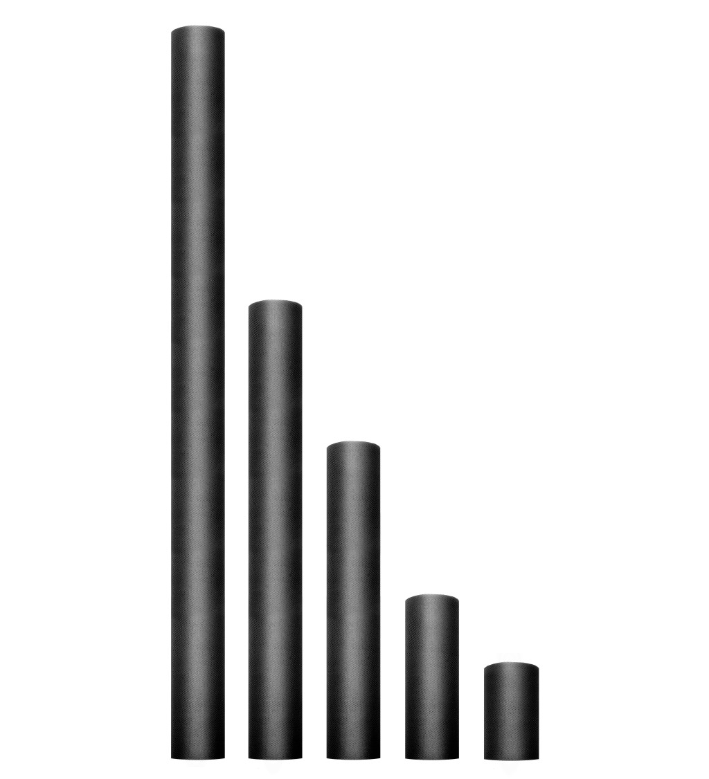 Černý tyl - 0,5 m
