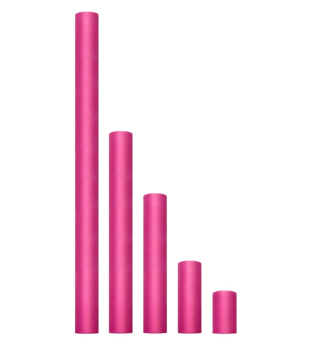 Růžový tyl - 0,08 m