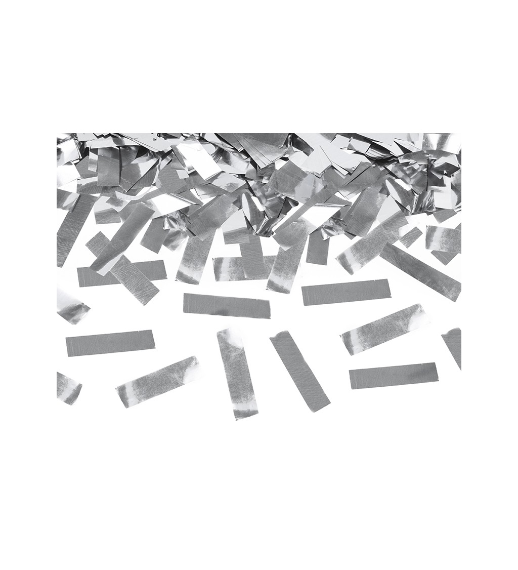 Stříbrné pásky - Vystřelovací konfety