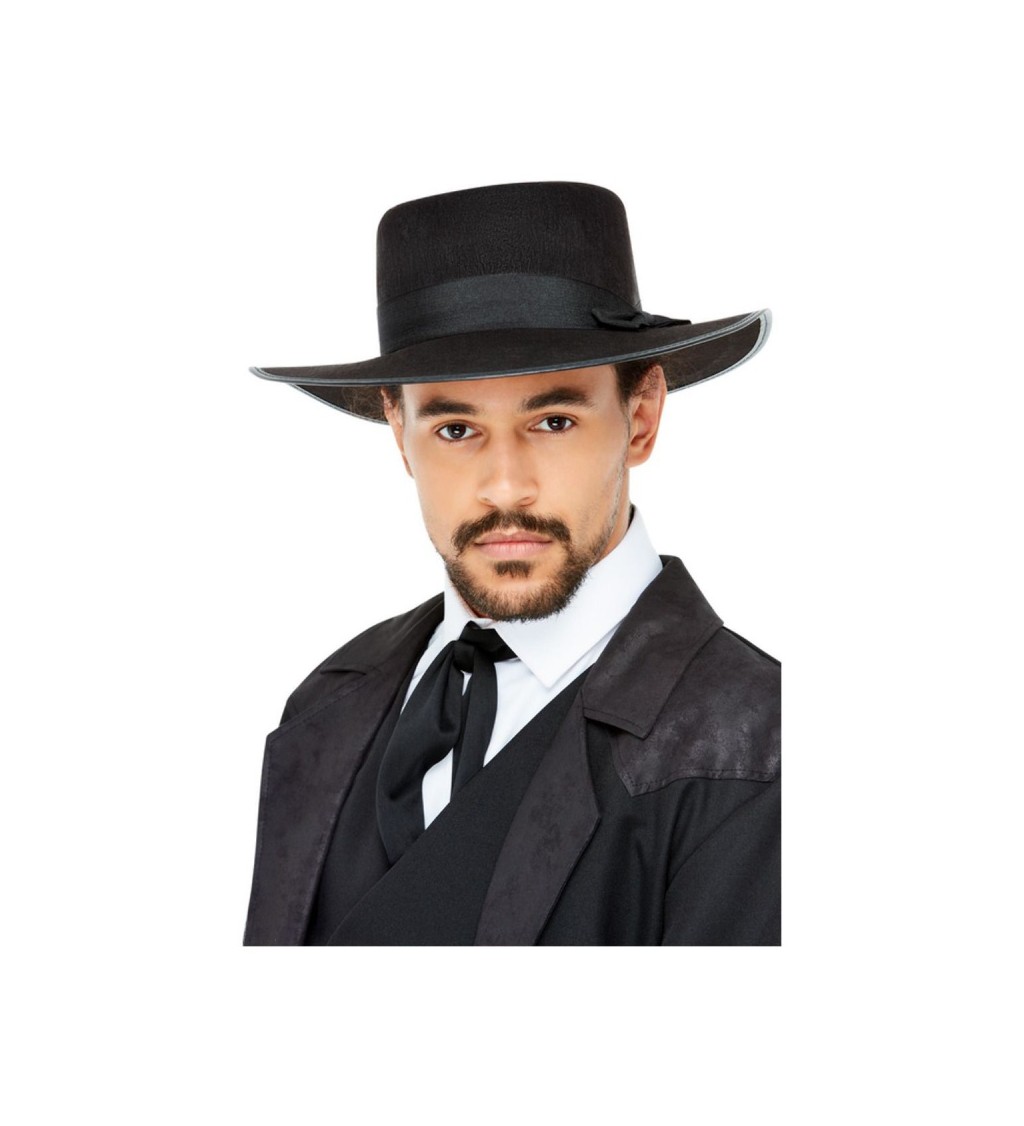 Klobouk Fedora - černý 20. léta