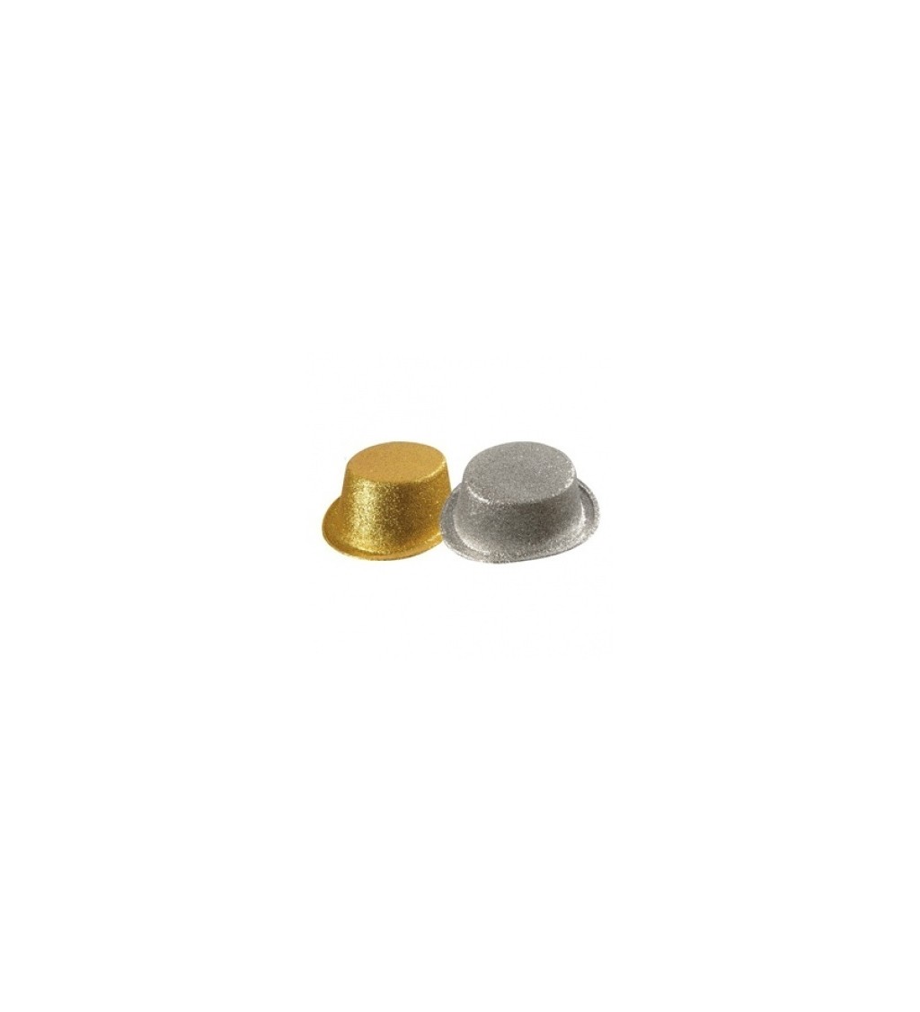 Cylindr Třpytivý - zlatý/stříbrný