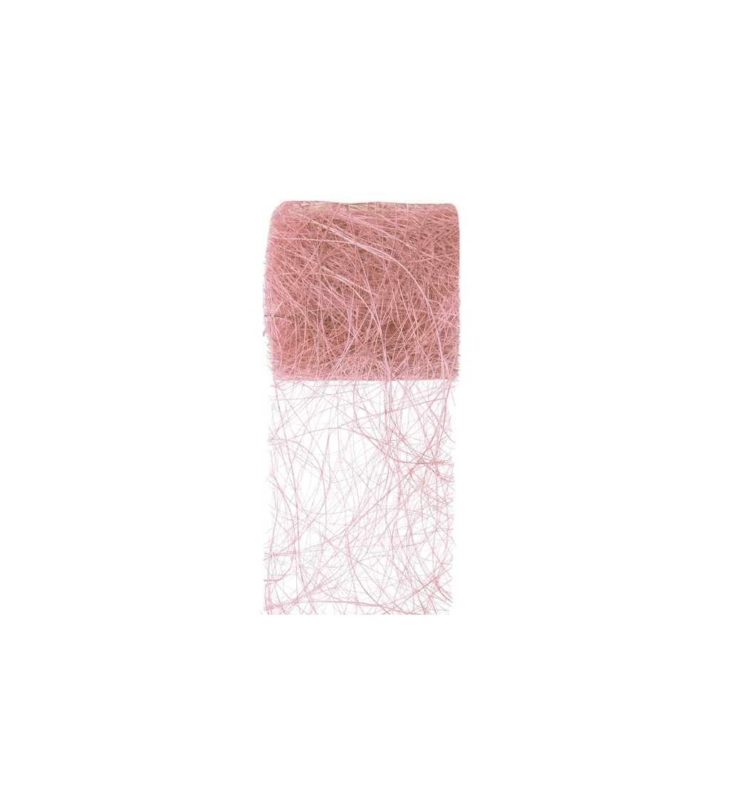 Abaka - růžové lýkové vlákno