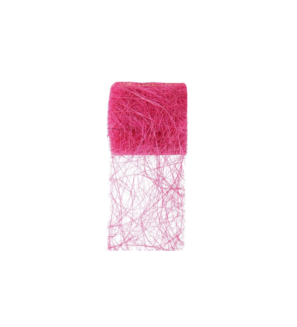 Abaka - tmavě růžové lýkové vlákno