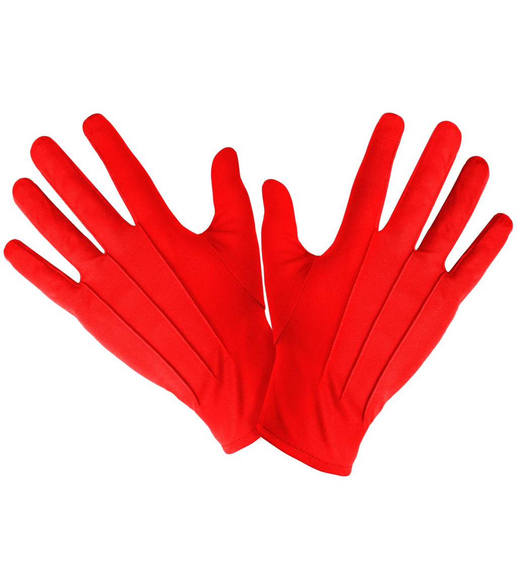 Červené rukavice - Santa