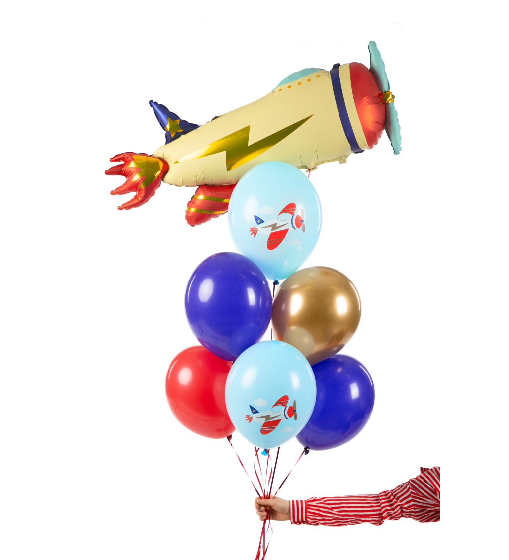 Latexové balónky s motivem letadla