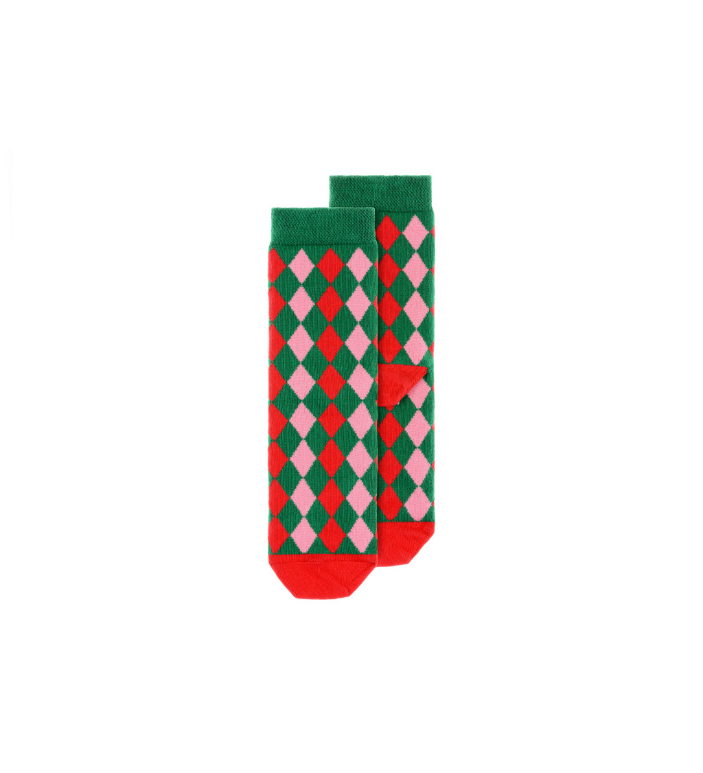 Vánoční ponožky - kosočtverec