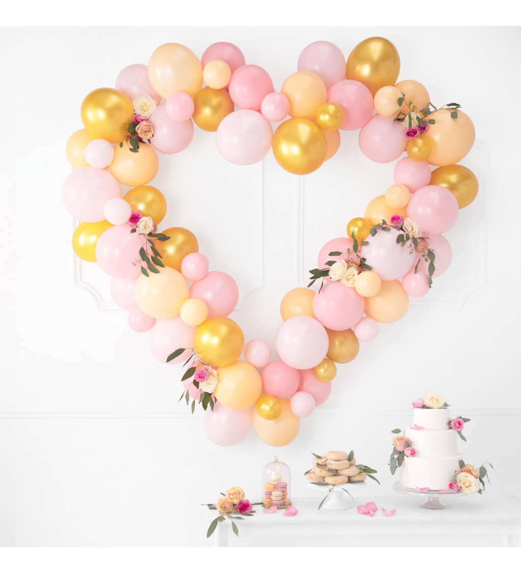Latexové balónky - světle růžové