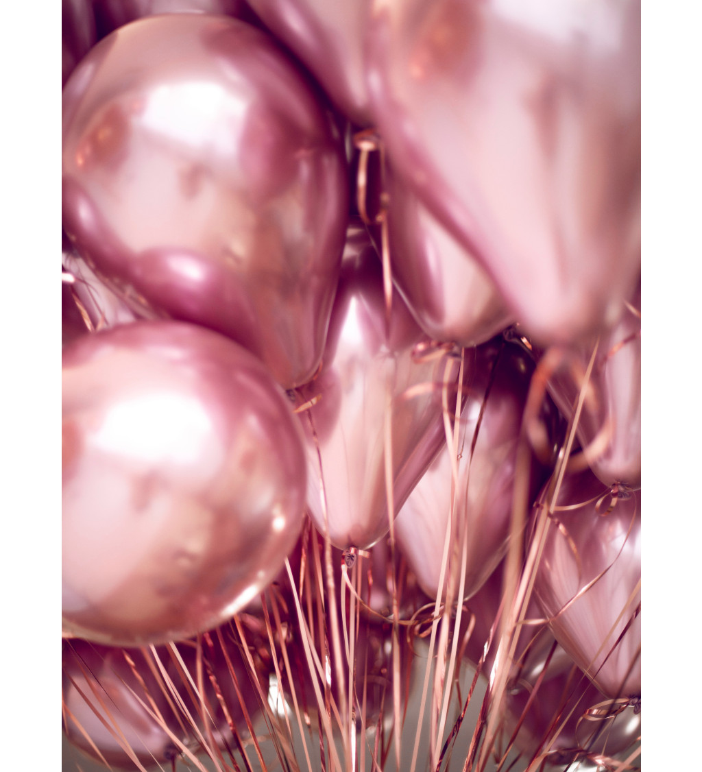 Rosegold metalické balónky