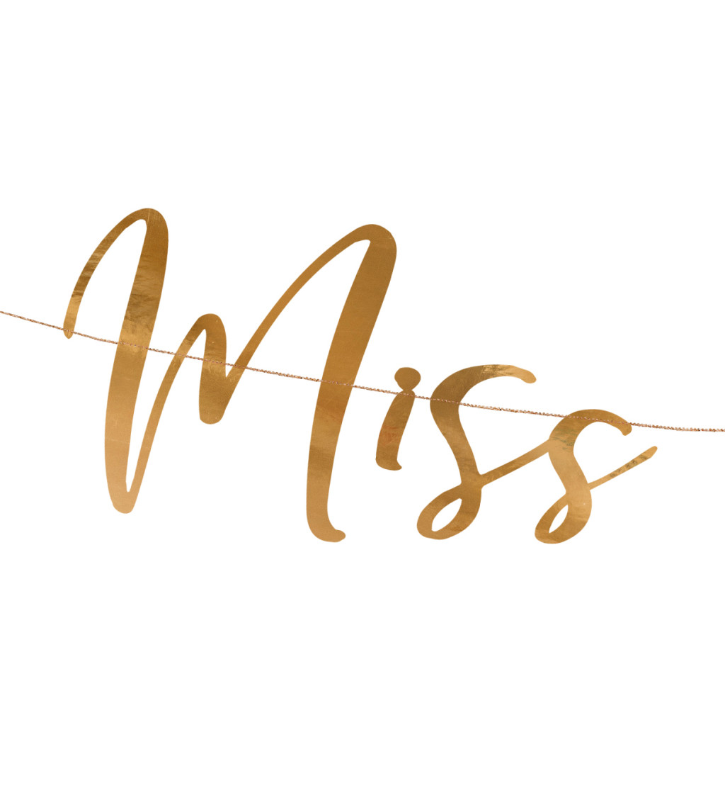 Miss to mrs - Nápis