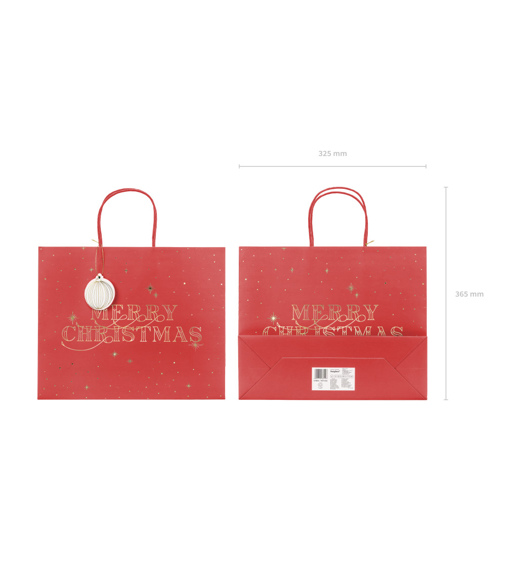 Vánoční taška - červená