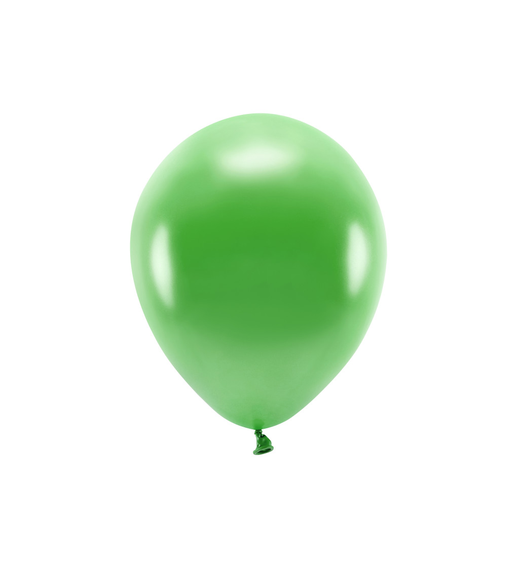 Eko balónky - metalické zelené