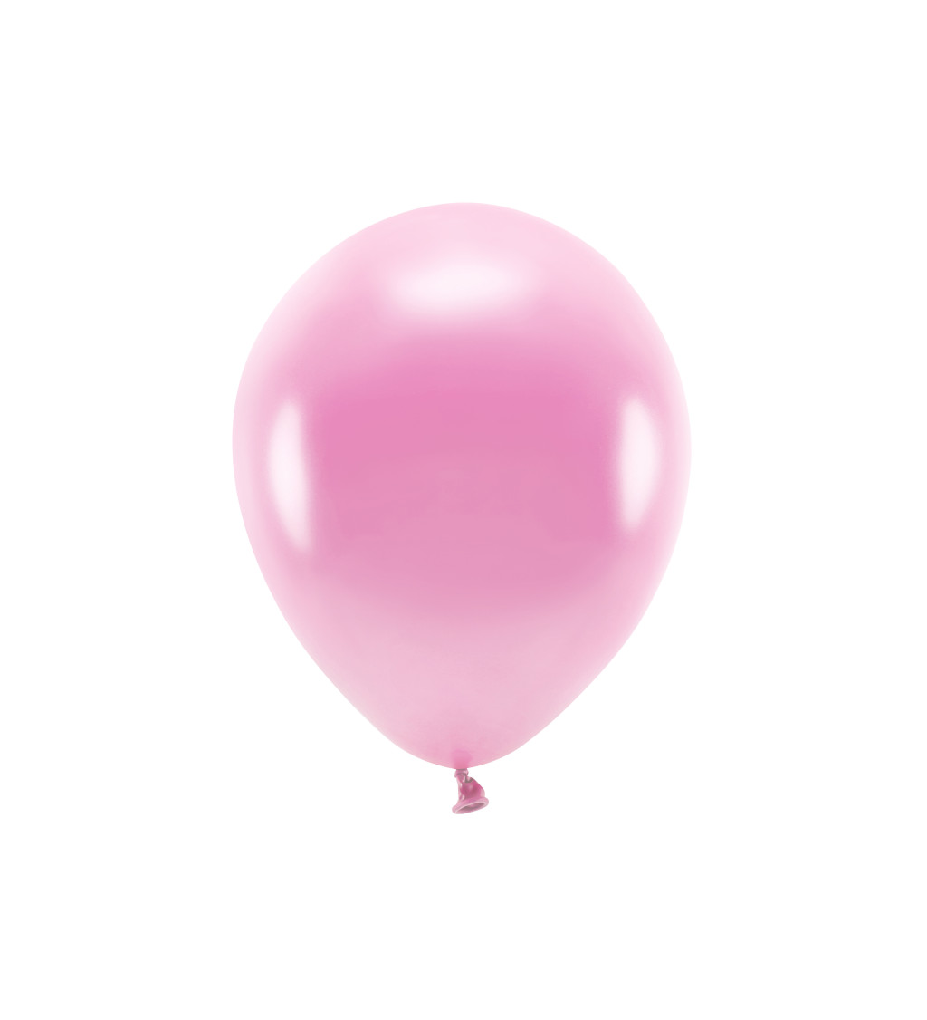 Eko balónky - růžové, metalické