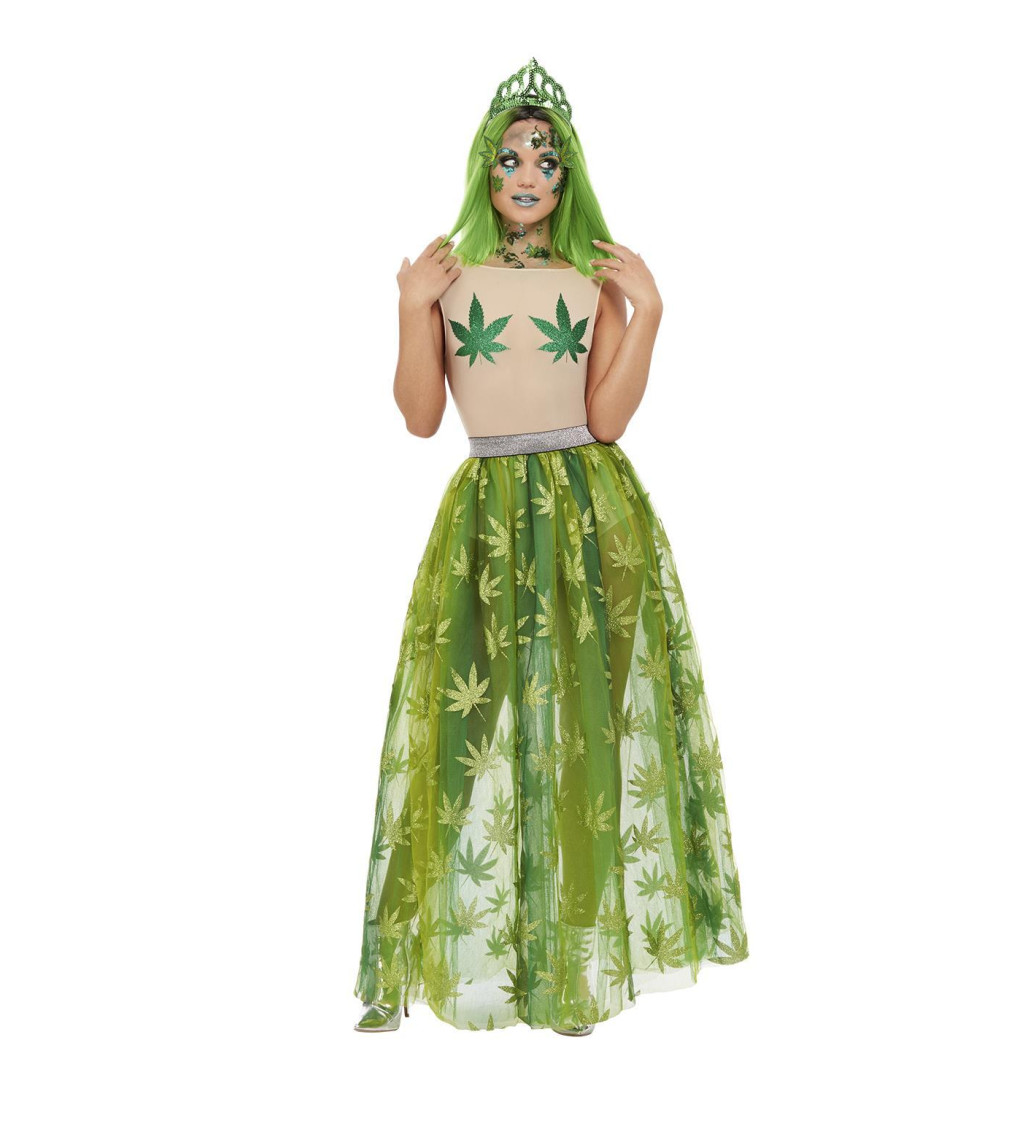 Dámský zelený kostým - Ganja Queen