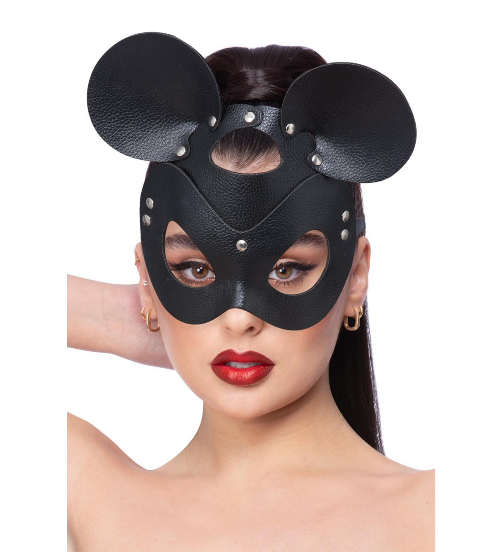 Kožená sexy maska myš